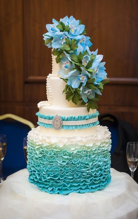 Ombre Wedding Cake